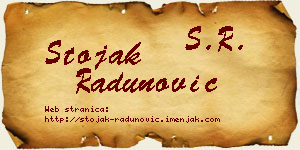 Stojak Radunović vizit kartica